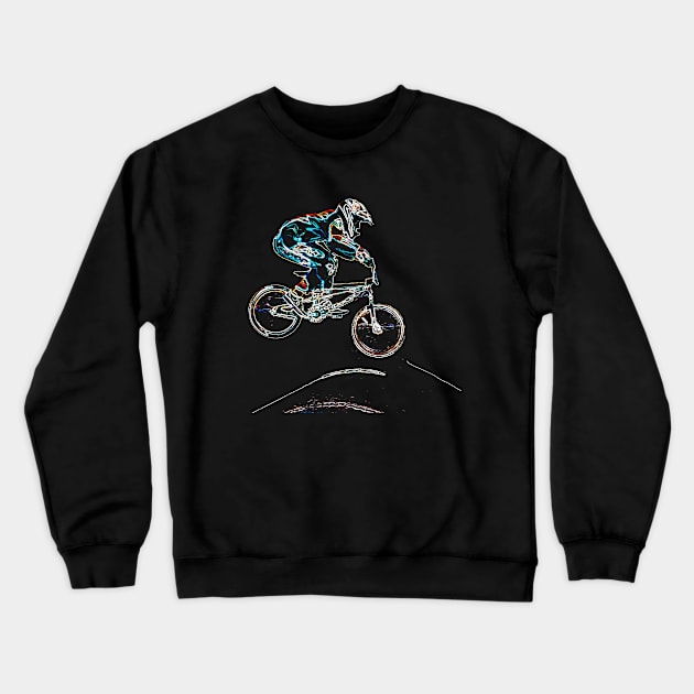 bmx Crewneck Sweatshirt by rickylabellevie